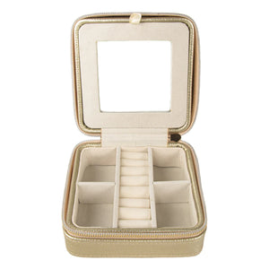 Square Jewelry Case - Gold